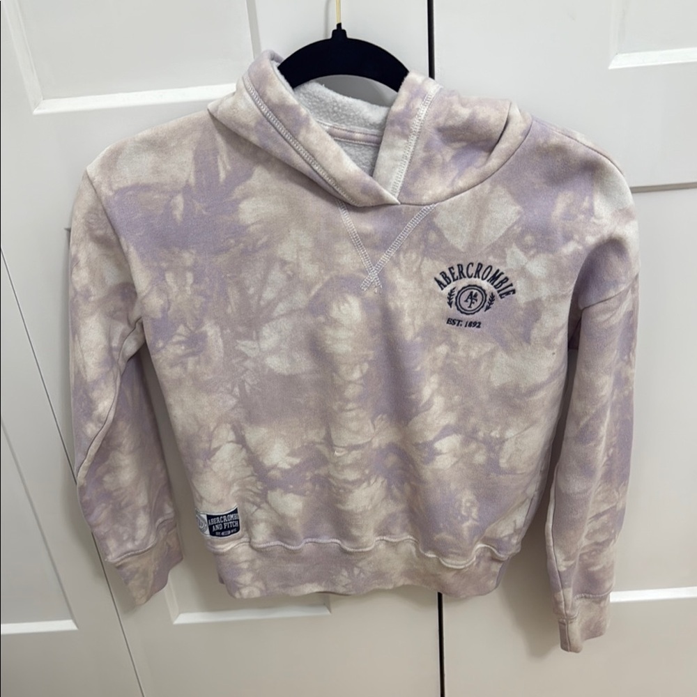Abercrombie Marble Print Purple Kids Hoodie‎